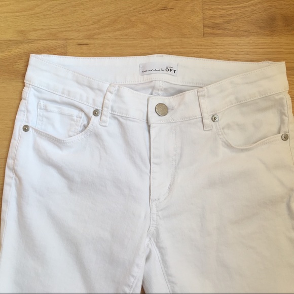 Ladies LOFT White Jeans - Picture 6 of 6